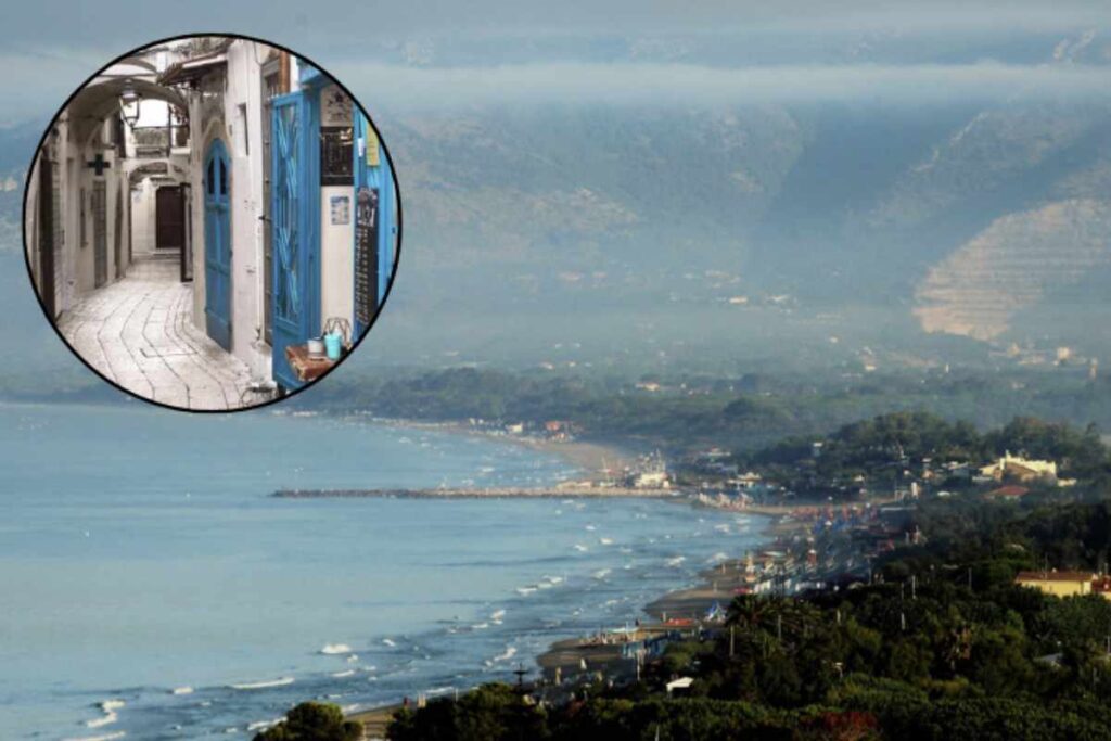 Situata su un promontorio roccioso che segna la fine dei monti Aurunci questo borgo offre scorci mozzafiato sul Mar Tirreno