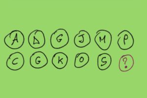 Questo quiz, noto come il "rompicapo della lettera mancante"